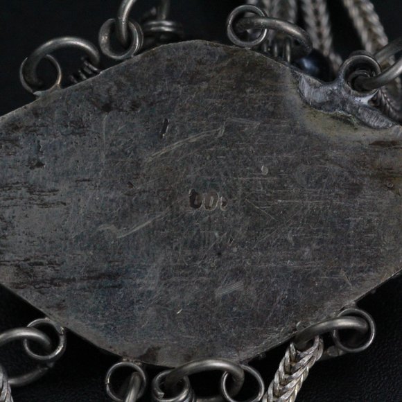 STERLING SILVER ETRUSCAN HEMATITE ANATOLI STYLE NECKLACE SET - Picture 14 of 16